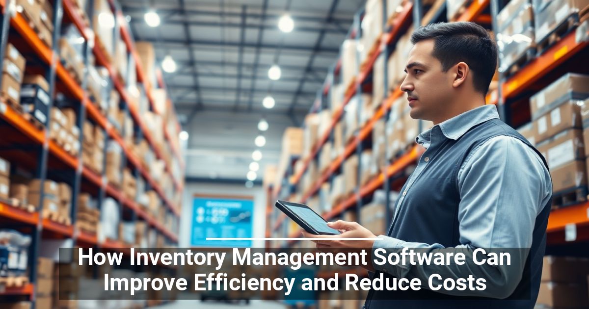 How Inventory Management Software Can Improve Efficiency and Reduce Costs