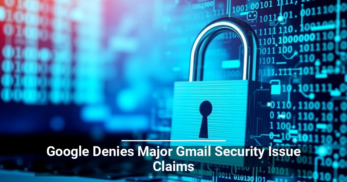 Google Denies Major Gmail Security Issue Claims