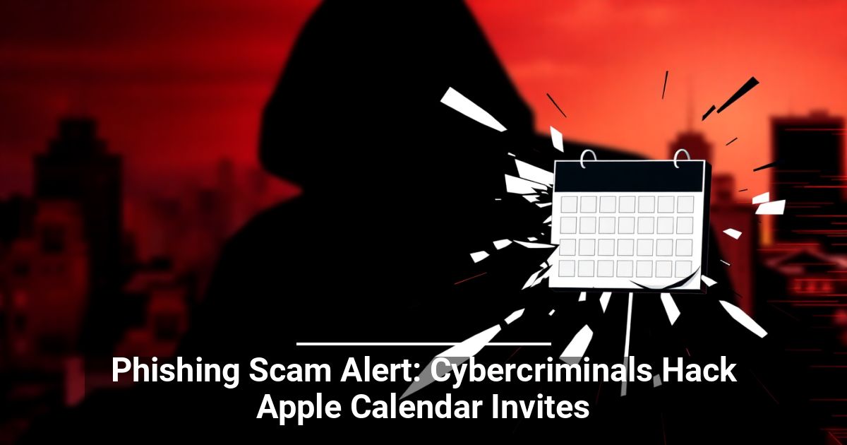 Phishing Scam Alert: Cybercriminals Hack Apple Calendar Invites